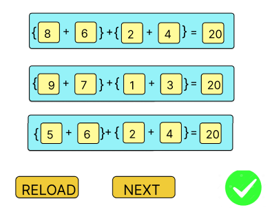 A mock up of a Gcompris adding activity.