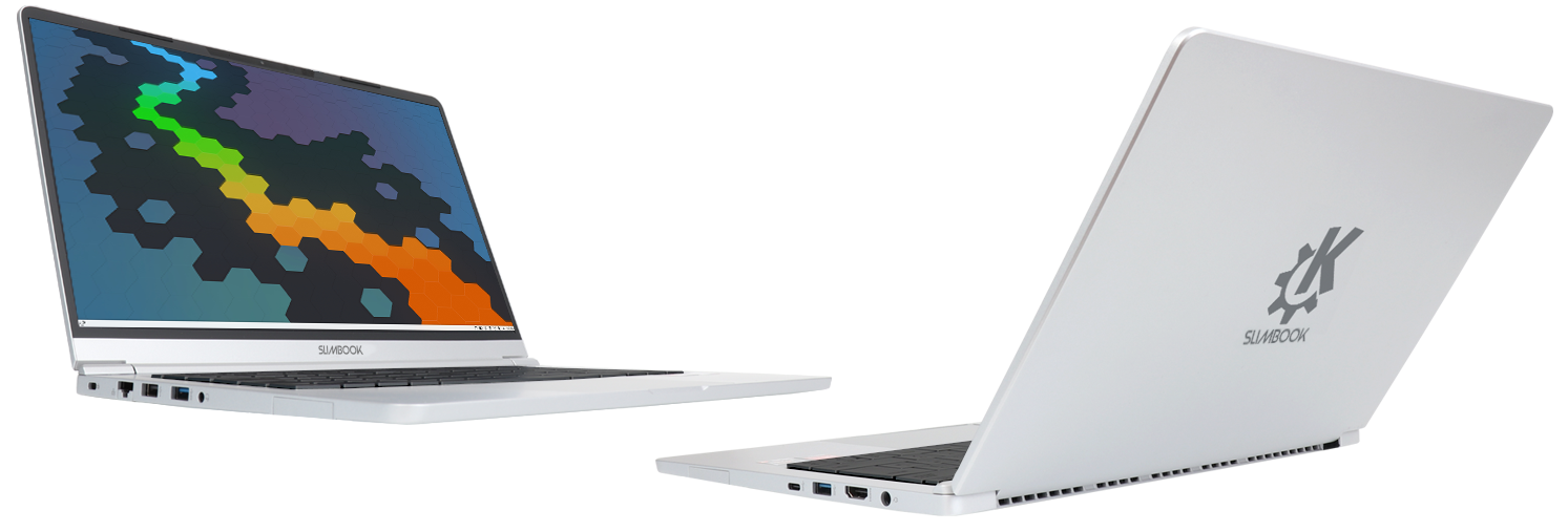 View of the two new KDE slimbook ultabooks.